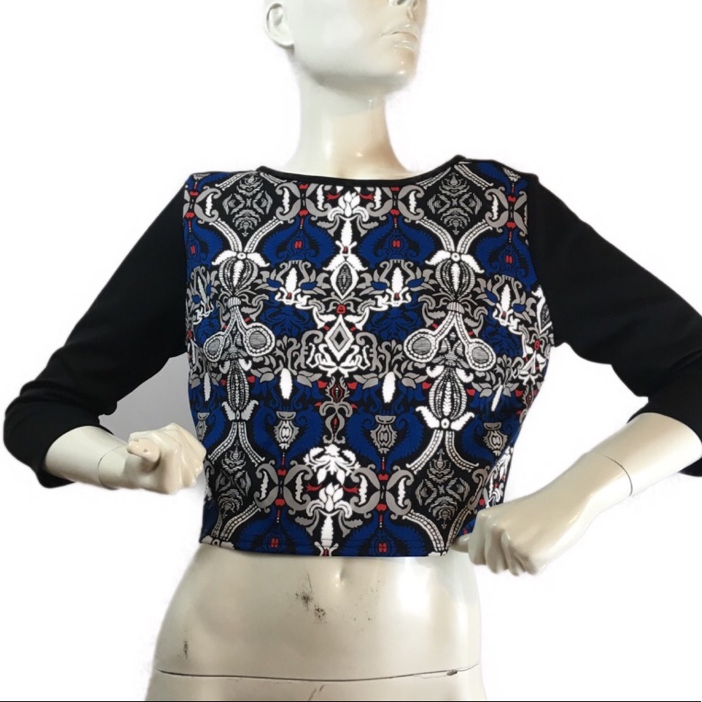 🍭NICOLE MILLER scuba crop top